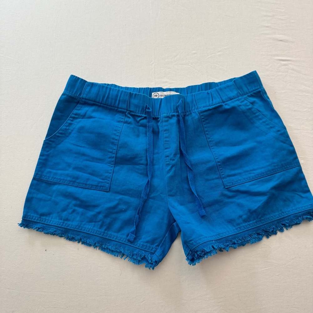 Women's Blue Cargo Shorts